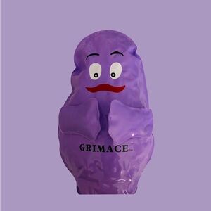 1978 Vintage Blow-Up Grimace kid's meal toy